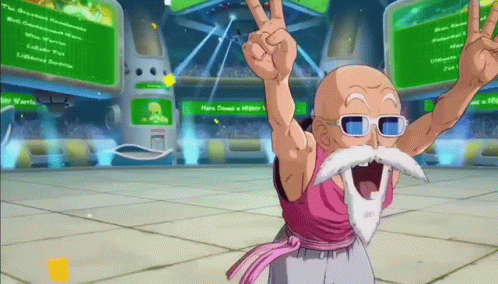 Master Roshi From Video Game GIF