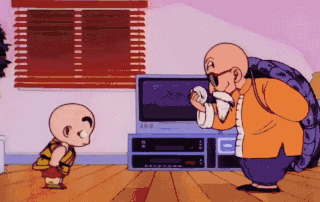 Master Roshi Hitting Krillin On The Head GIF