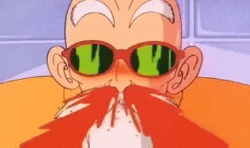 Master Roshi Nose Bleed GIF
