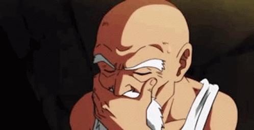 Master Roshi Putting On His Eyeglasses GIF