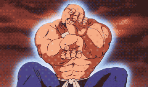 Master Roshi Using His Powers GIF