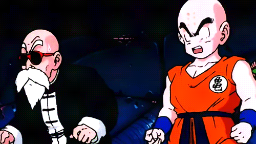 Master Roshi With Son Goku And Others GIF