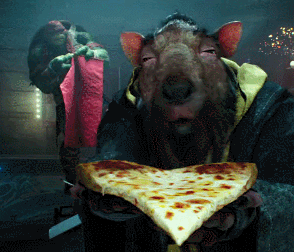 Master Splinter Offers Pizza GIF