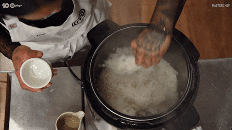 Masterchef Australia Contestant Stirring Rice GIF