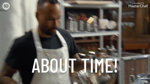 Masterchef Contender Shouts About Time GIF