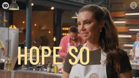 Masterchef Contestant Saying I Hope So GIF