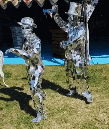 Matching Glass Outfit Dancing GIF
