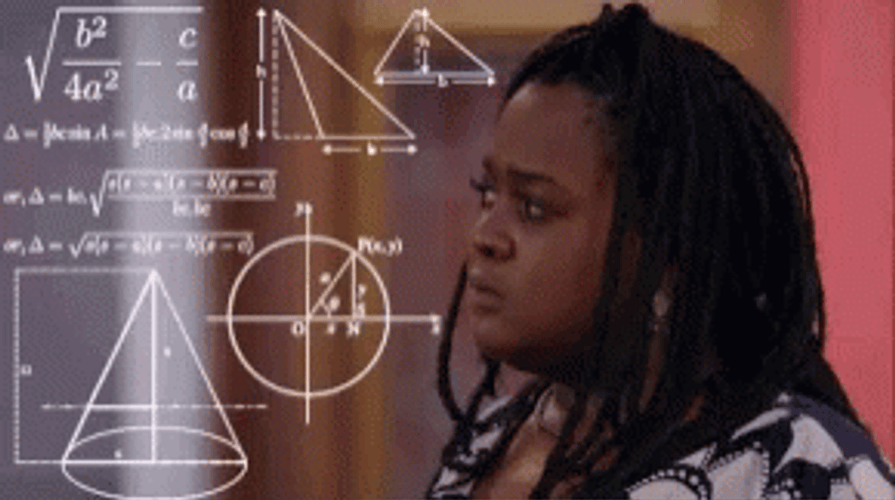 Math Lady Meme Confused Thinking Black Woman GIF