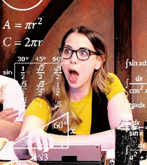 Math Lady Meme Confused Thinking Bubuei GIF