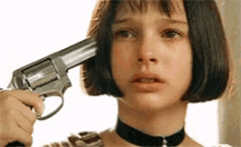 Mathilda Leon Crying Gun To Head GIF