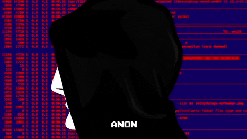 Matrix Code Anonymous Hacker Guy GIF