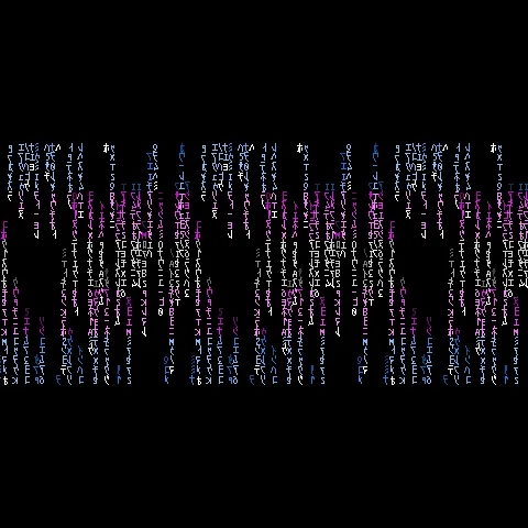 Matrix Rainbow Code Banner