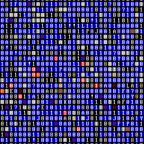 Matrix Code Hacking Binary Scalar GIF