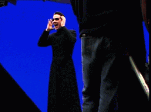 Matrix Neo Shouting GIF