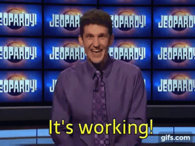 Matt Amodio Happily Announced Its Working GIF