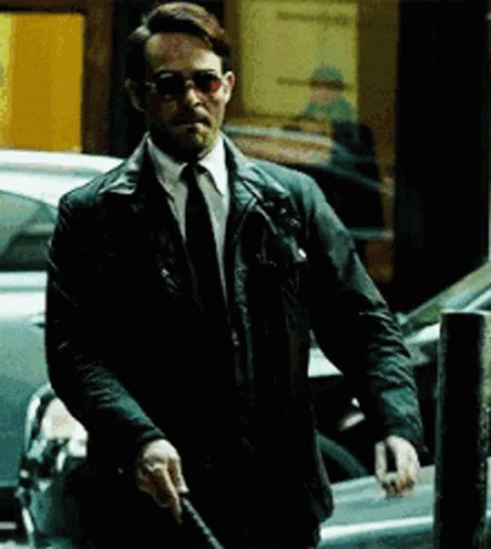 Matt Burdock Daredevil Escaping GIF