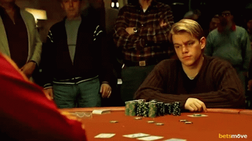 Matt Damon Playing Poker GIF