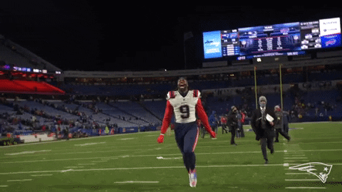 Matthew Judon Running Happy GIF