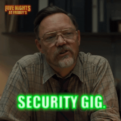 Matthew Lillard Security Gig Five Nights At Freddy's GIF