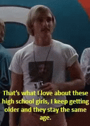 Matthew Mcconaughey High School Girls Message GIF