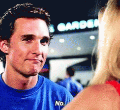 Matthew Mcconaughey Saying No GIF