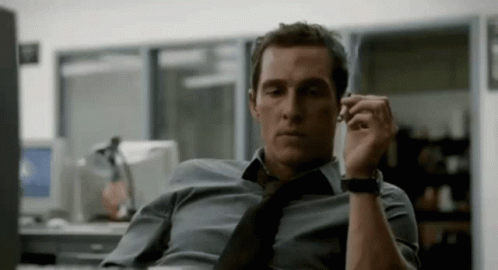 Bored Matthew Mcconaughey GIF