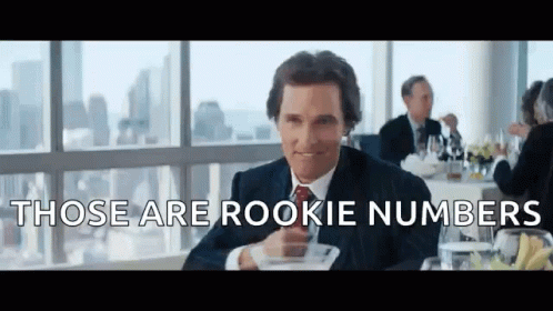 Matthew Mcconaughey Those Are Rookie Numbers GIF
