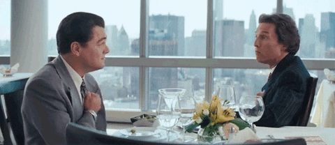 Matthew Mcconaughey Belfort Wolf Of Wall Street GIF