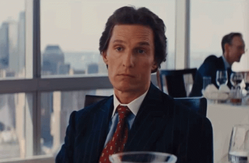 Matthew Mcconaughey Counting Wolf Of Wall Street GIF