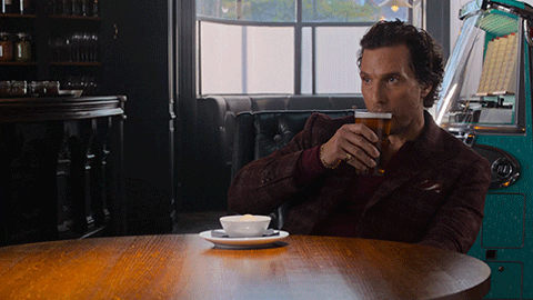 Matthew Mcconaughey Drinking A Beer GIF