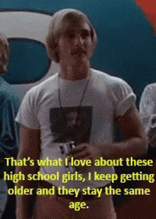 Matthew Mcconaughey High School Girls Message GIF