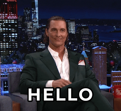 Matthew Mcconaughey Saying Hello GIF