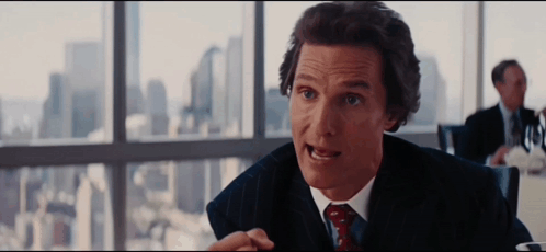 Matthew Mcconaughey Wolf Of Wall Street Finger Wag GIF