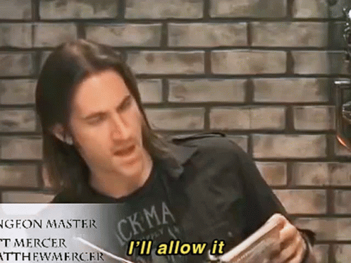 Matthew Mercer I'll Allow It GIF
