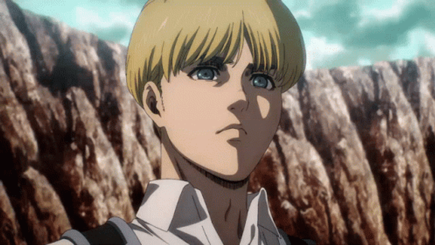 Mature Armin Arlert Talking GIF