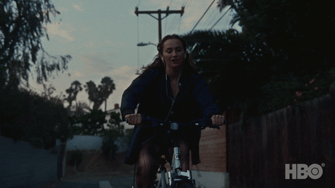 Maude Apatow Riding Bike Scene GIF