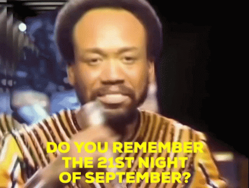 Maurice White Singing September Song GIF