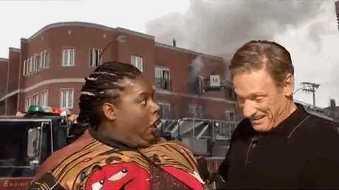 Maury Laughing With A Woman GIF
