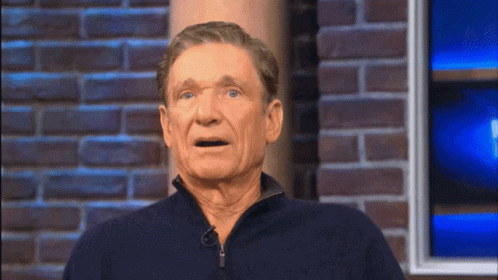 Maury Slapping His Face GIF