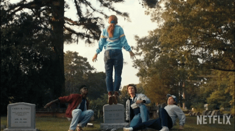 Max Floating On Air Stranger Things GIF