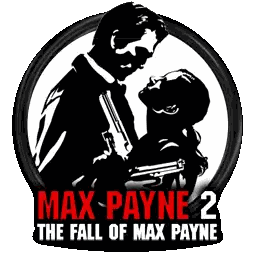 Max Payne 2 Logo with Man Holding Gun