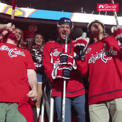 Max Scherzer Holding Hockey Stick GIF