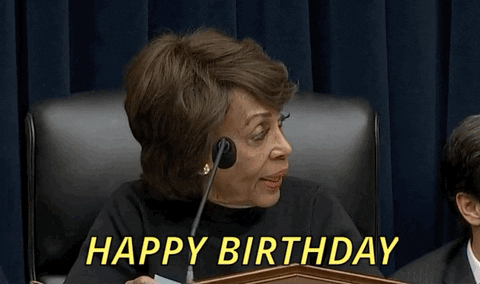 Maxine Waters Birthday Greetings GIF