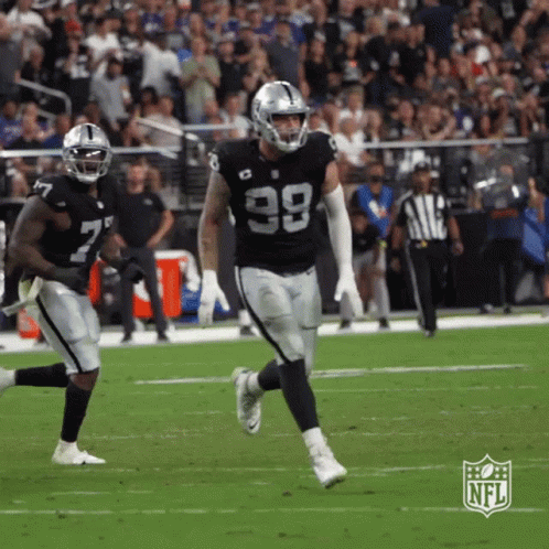 Maxx Crosby Las Vegas Raiders Jumping GIF