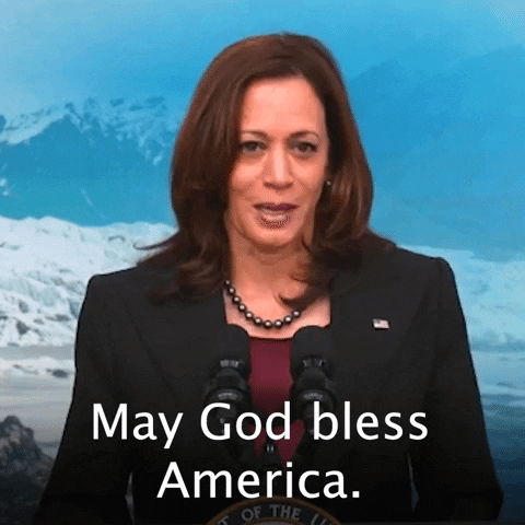 May God Bless America Kamala Harris GIF