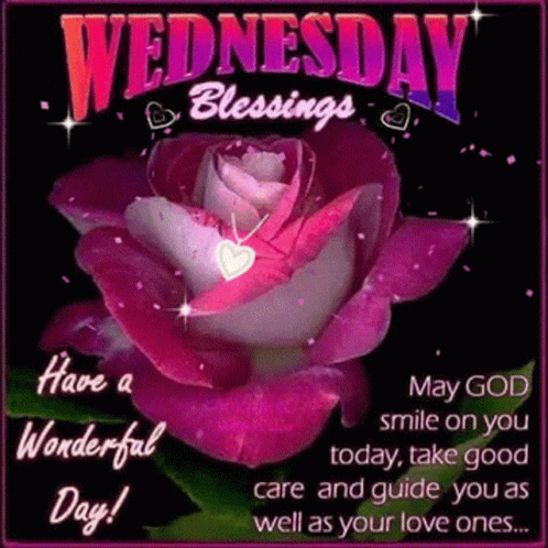 May God Smile On You Happy Blessed Wednesday GIF