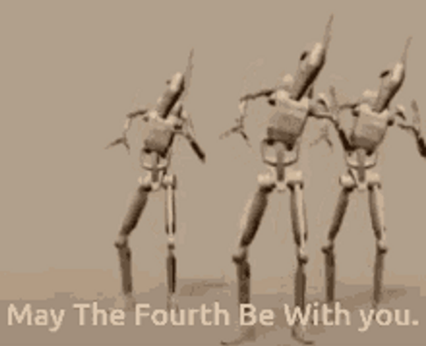 May The 4th Be With You Battle Droid GIF