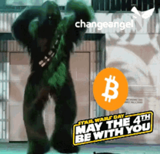 May The 4th Be With You Chewbecca Bitcoin GIF