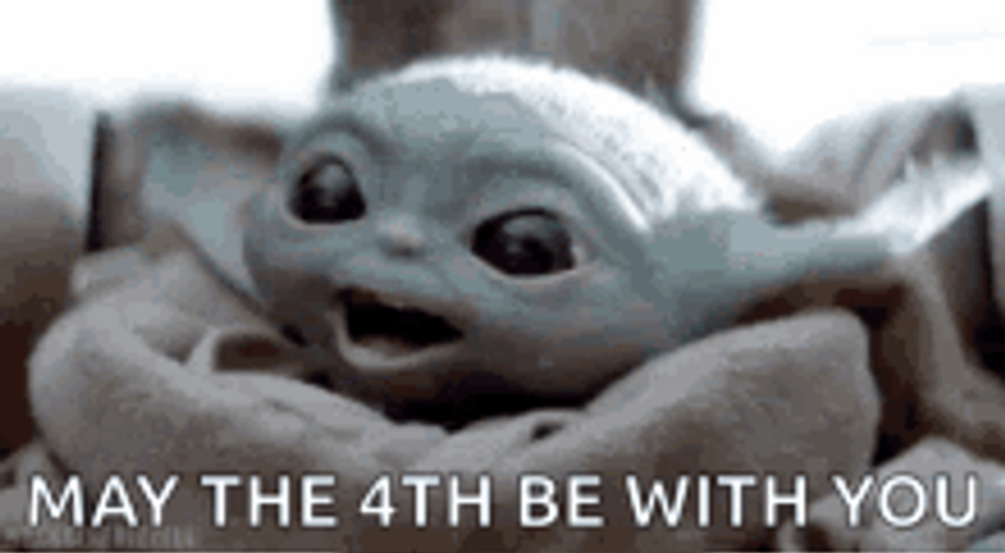 May The 4th Be With You Excited Yoda GIF