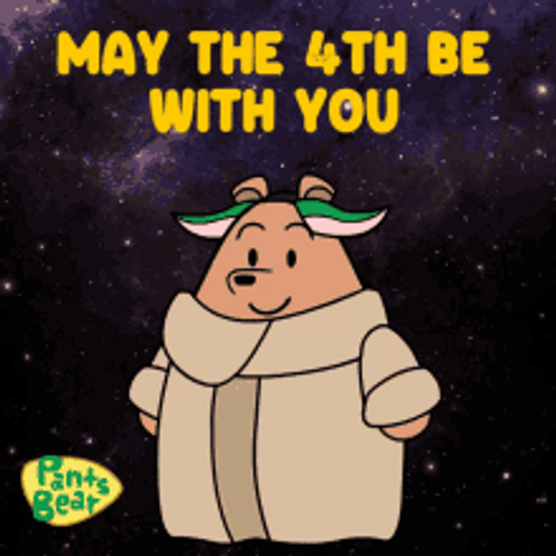 May The 4th Be With You Hi Pants Bear GIF